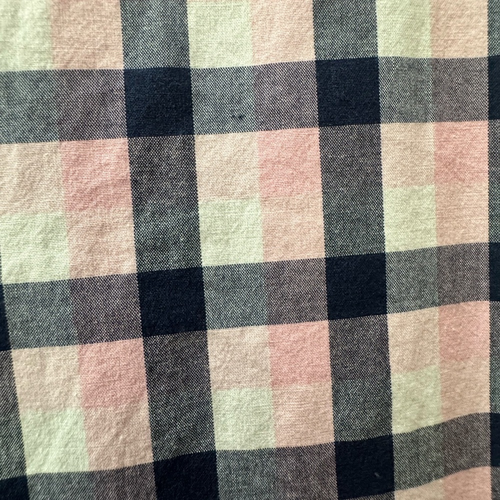 Tommy Hilfiger Pink and Black Plaid Shirt